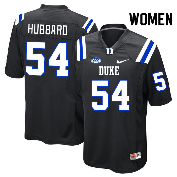 Women #54 Ethan Hubbard Duke Blue Devils College Football Jerseys Stitched Sale-Black